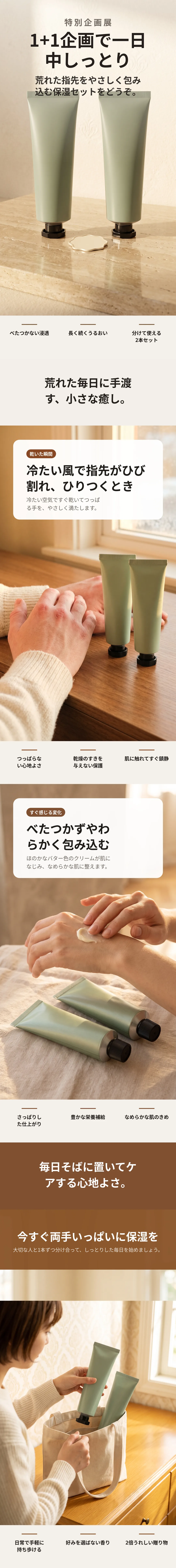 ハンドクリーム1+1企画 保湿セット