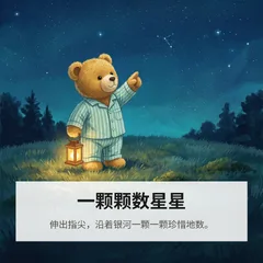 这只泰迪熊在夜里出发去数星星的故事 4