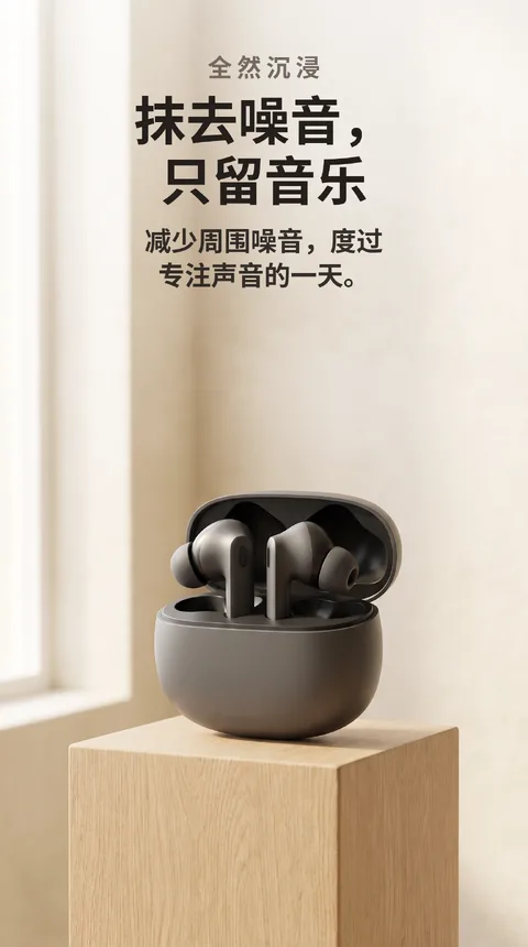 无线耳机 主动降噪 充电盒