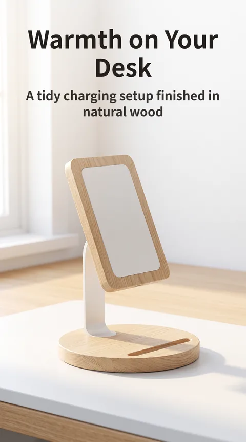 Wooden Wireless Charging Stand