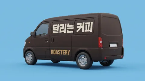 로스터리 영업 차량 랩핑 시안