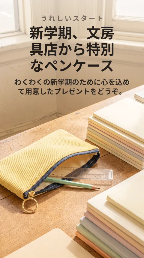 街の文房具店 新学期ノベルティプレゼント