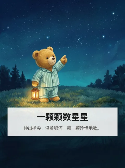 这只泰迪熊在夜里出发去数星星的故事 4