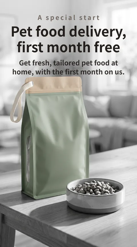 Pet Food Subscription: First Month Free Trial 1