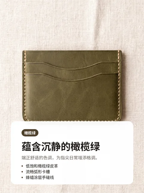 手工皮革卡包5色目录 3