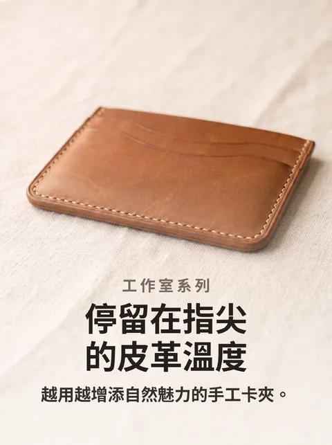 手工皮革卡夾5色型錄