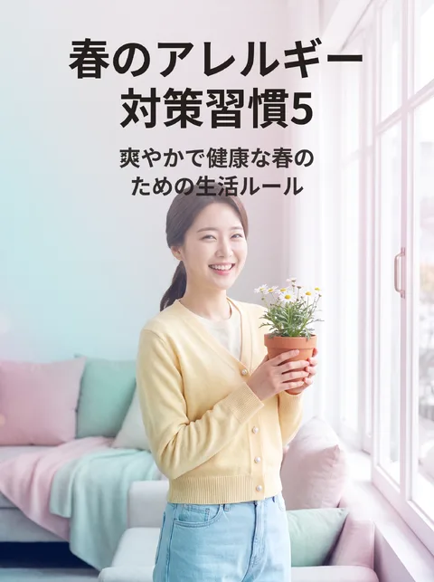 春のアレルギー対策習慣