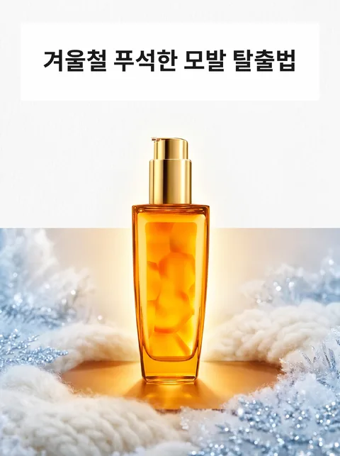 건조한 겨울, 헤어 세럼으로 손상 모발 관리하기