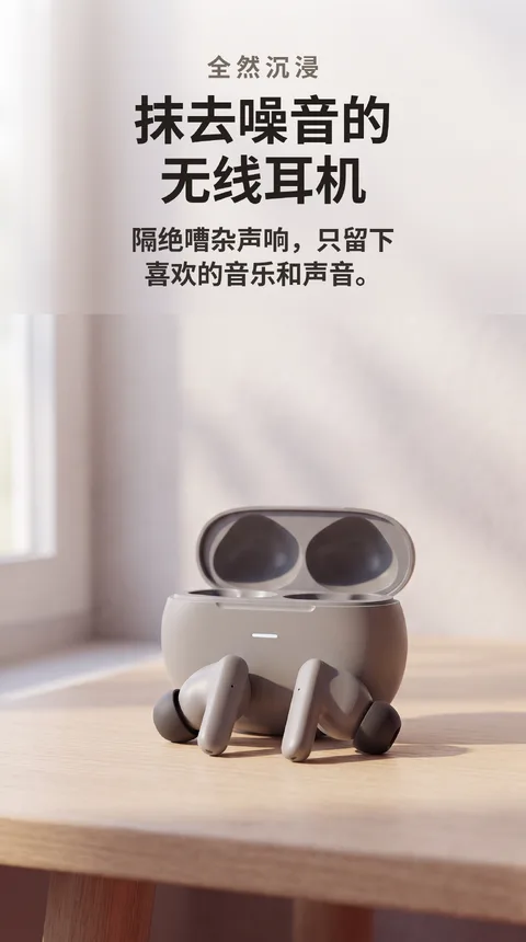 无线耳机 主动降噪 充电盒