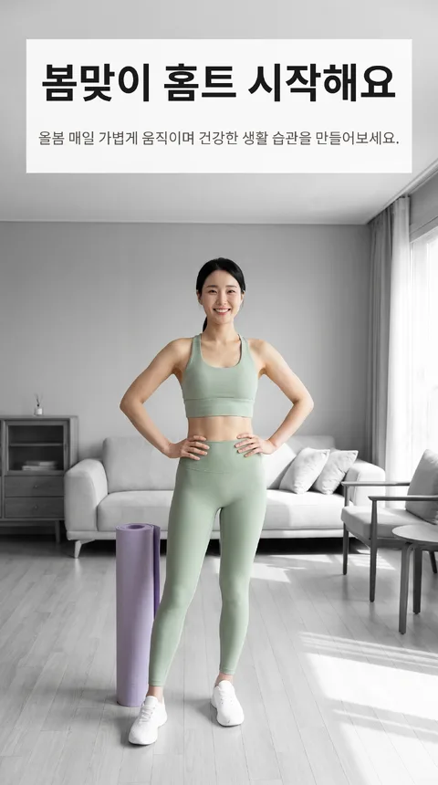 봄맞이 홈트 챌린지 30일 참가자 모집 이벤트