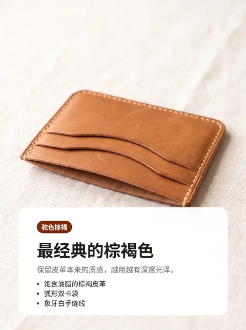 手工皮革卡包5色目录 2