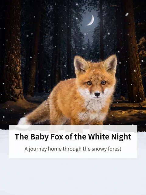 A Lost Baby Fox Finds Its Way Home on a Snowy Night
