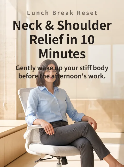 5 Neck & Shoulder Stretches for Office Workers' 10-Minute Lunch Break