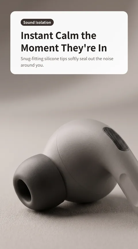 Noise-Canceling Wireless Earbuds with Charging Case 3