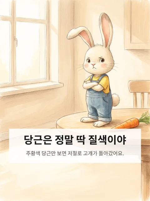 당근을 싫어하던 토끼가 텃밭을 가꾸며 마음을 바꾸는 이야기