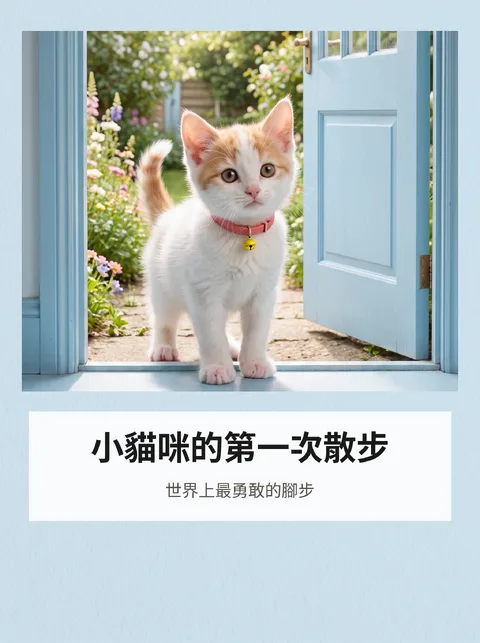 小貓咪的第一次散步