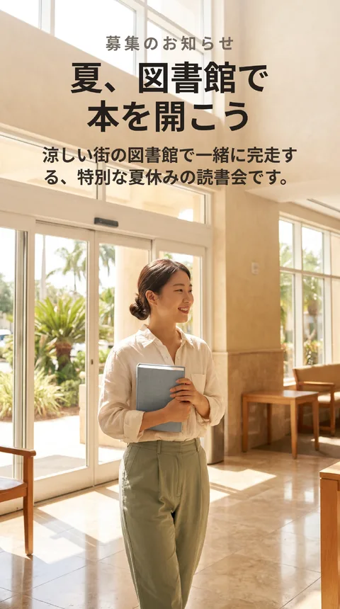 街の図書館 夏の読書チャレンジ参加者募集