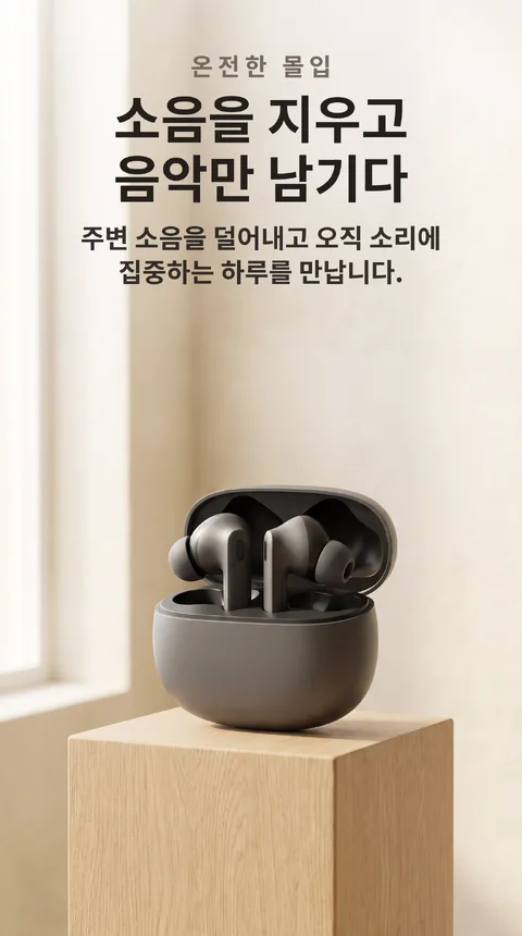 무선 이어폰 노이즈캔슬링 충전케이스