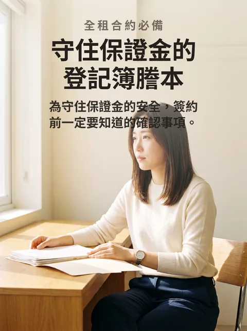 全租合約前必看的登記簿謄本閱讀法