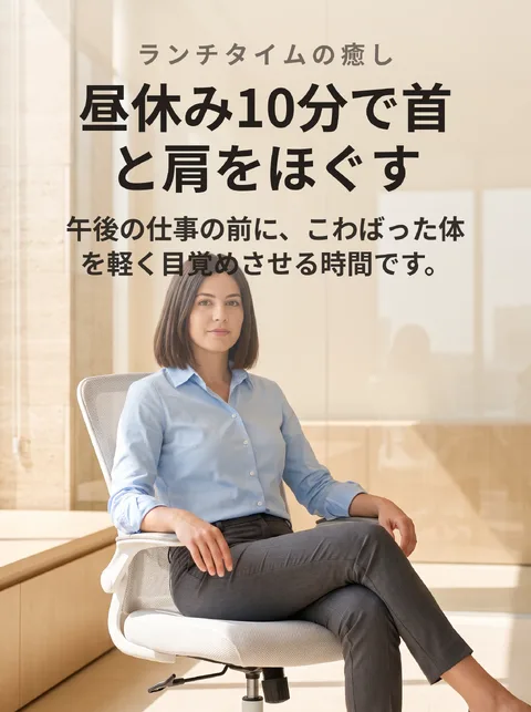 会社員の昼休み10分 首・肩ストレッチ5選