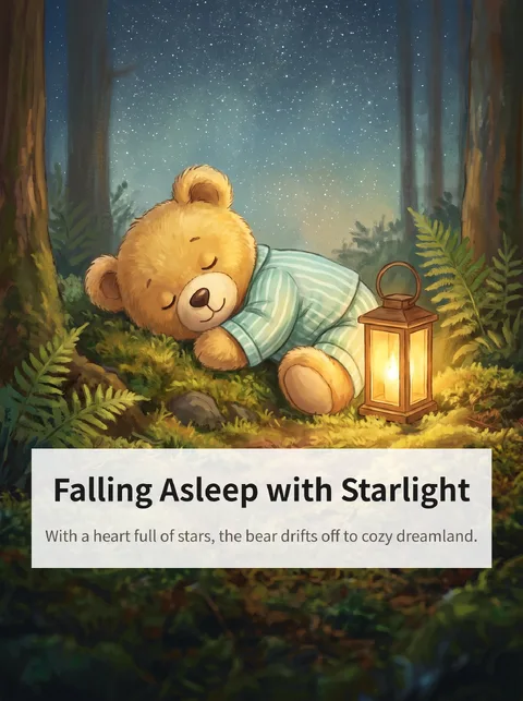 The Story of This Teddy Bear Setting Off to Count Stars at Night 6