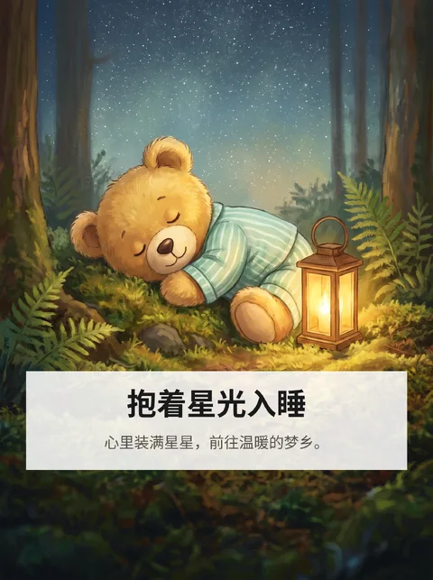 这只泰迪熊在夜里出发去数星星的故事 6