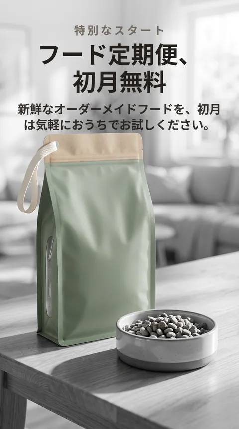 ペットフード定期便 初月無料体験