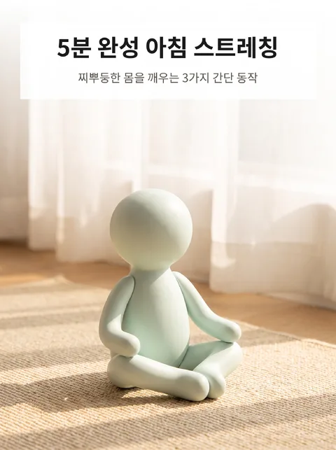 API로 만든 카드뉴스 — 아침 스트레칭 3단계