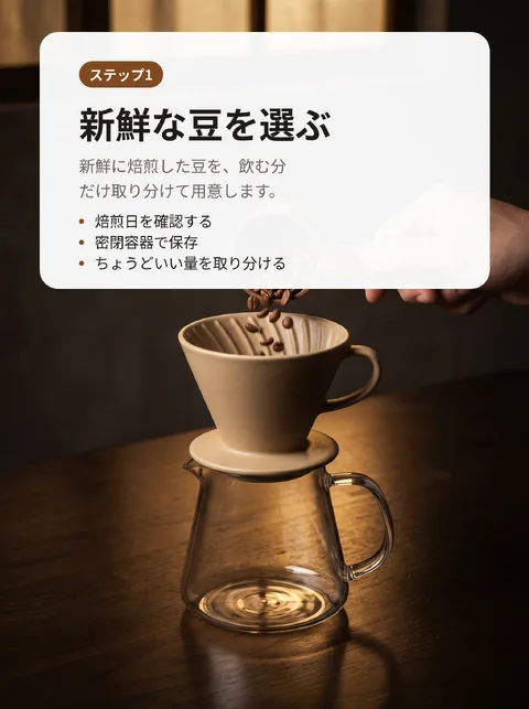 おうちでおいしくコーヒーを淹れる8ステップ 2