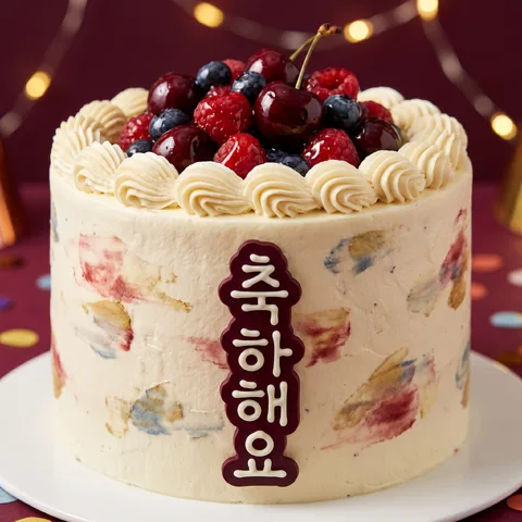 주문 케이크 디자인 시안