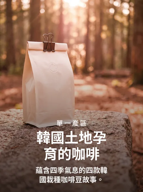 韓國產咖啡豆4款單一產區型錄