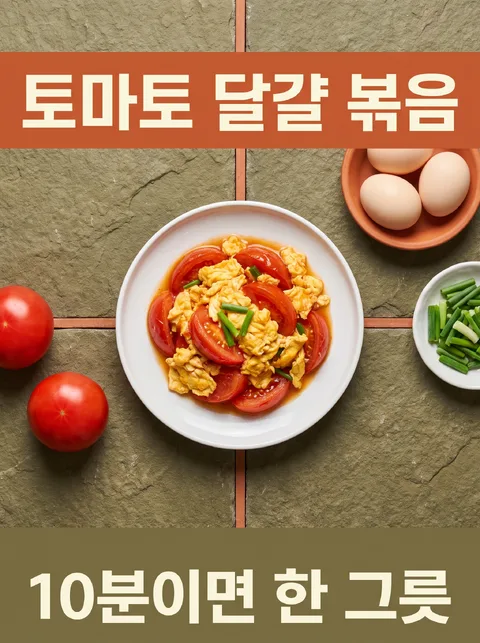Tomato Egg Stir-Fry · Recipe Card