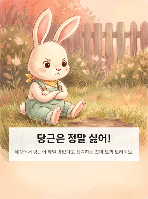 당근을 싫어하던 토끼가 텃밭을 가꾸며 마음을 바꾸는 이야기