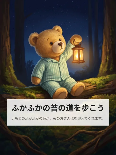 このくまのぬいぐるみが夜に星を数えに出かけるお話 2
