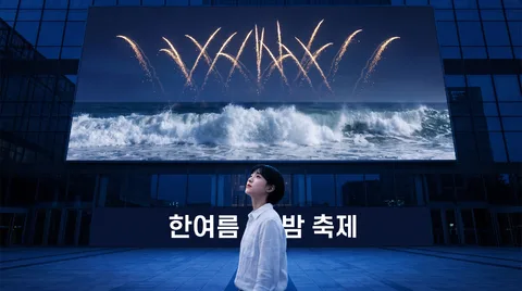 한여름 밤 축제 미디어파사드