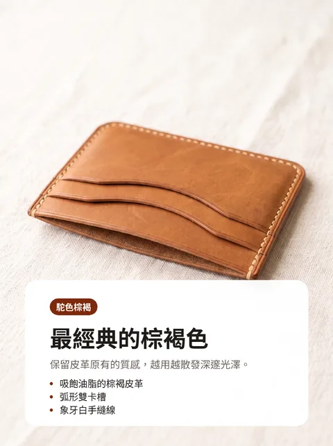 手工皮革卡夾5色型錄 2