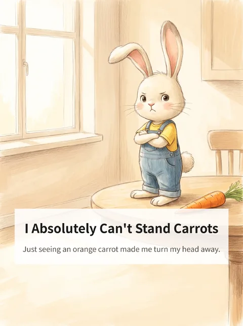 A Carrot-Hating Rabbit Has a Change of Heart While Tending a Garden