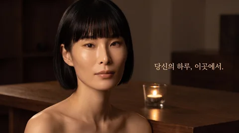 호텔 라운지 하루의 빛