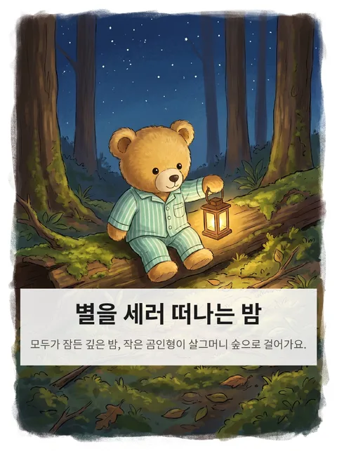 이 곰인형이 밤에 별을 세러 떠나는 이야기