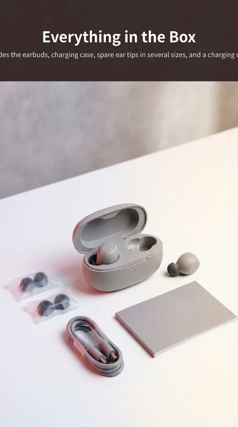 Noise-Canceling Wireless Earbuds with Charging Case 8