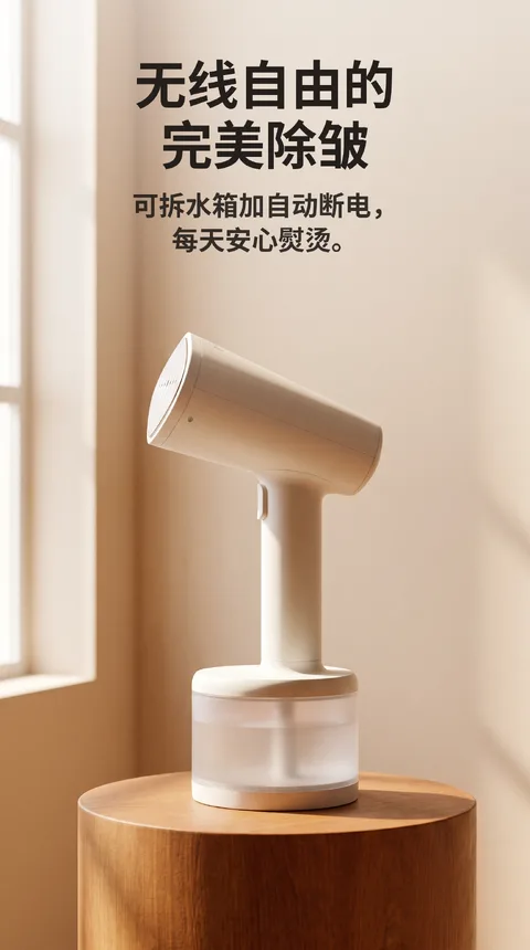 无线手持挂烫机 可拆水箱 自动断电