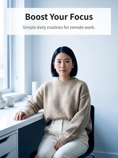 Focus habits for remote work