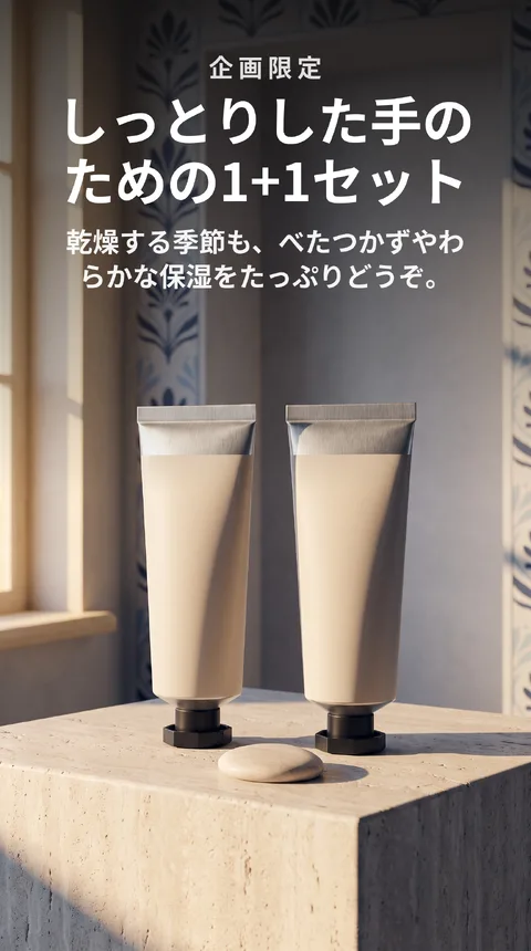 ハンドクリーム1+1企画 保湿セット