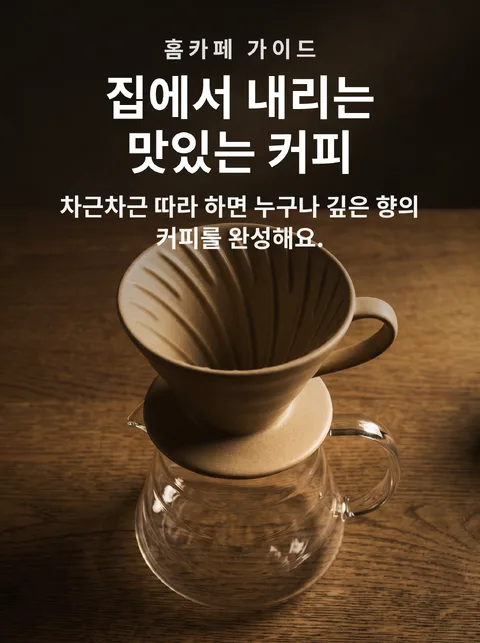 집에서 커피 맛있게 내리는 법 여덟 단계