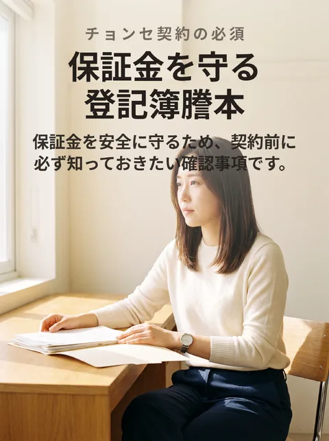 チョンセ契約前に確認すべき登記簿謄本の見方