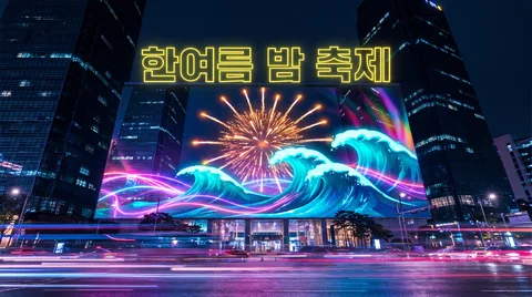 한여름 밤 축제 미디어파사드