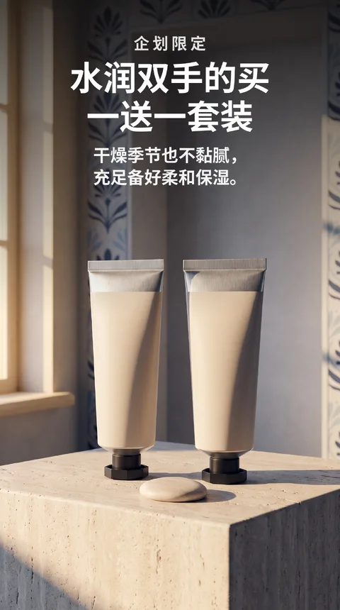 护手霜买一送一企划 保湿套装