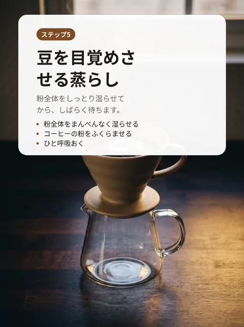 おうちでおいしくコーヒーを淹れる8ステップ 6