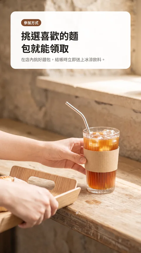社區麵包店開幕1週年感謝活動 贈送飲料 3