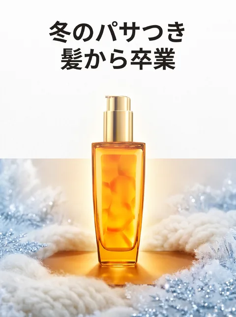 乾燥する冬、ヘアセラムでダメージヘアをケア